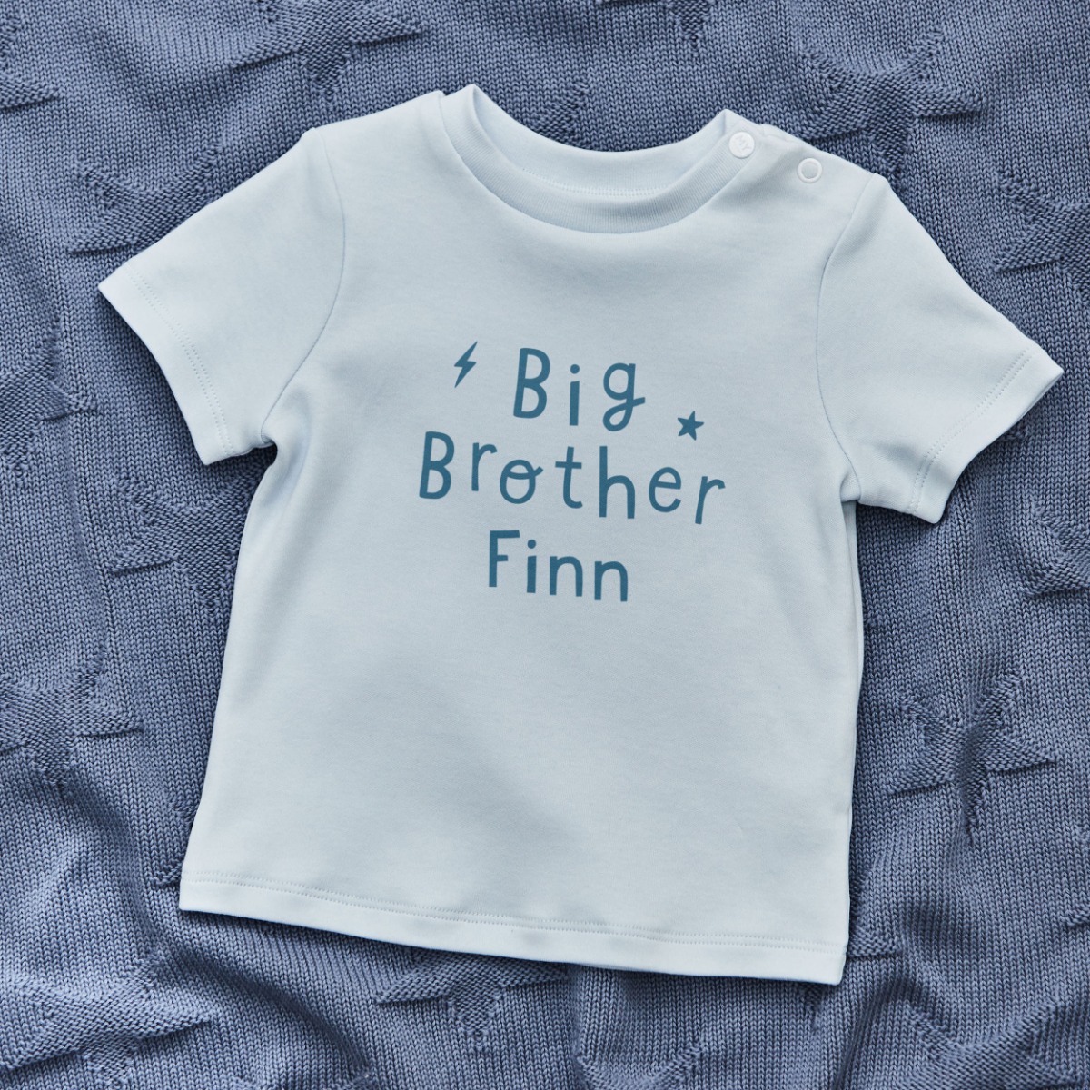 Personalised Blue Big Brother T-Shirt