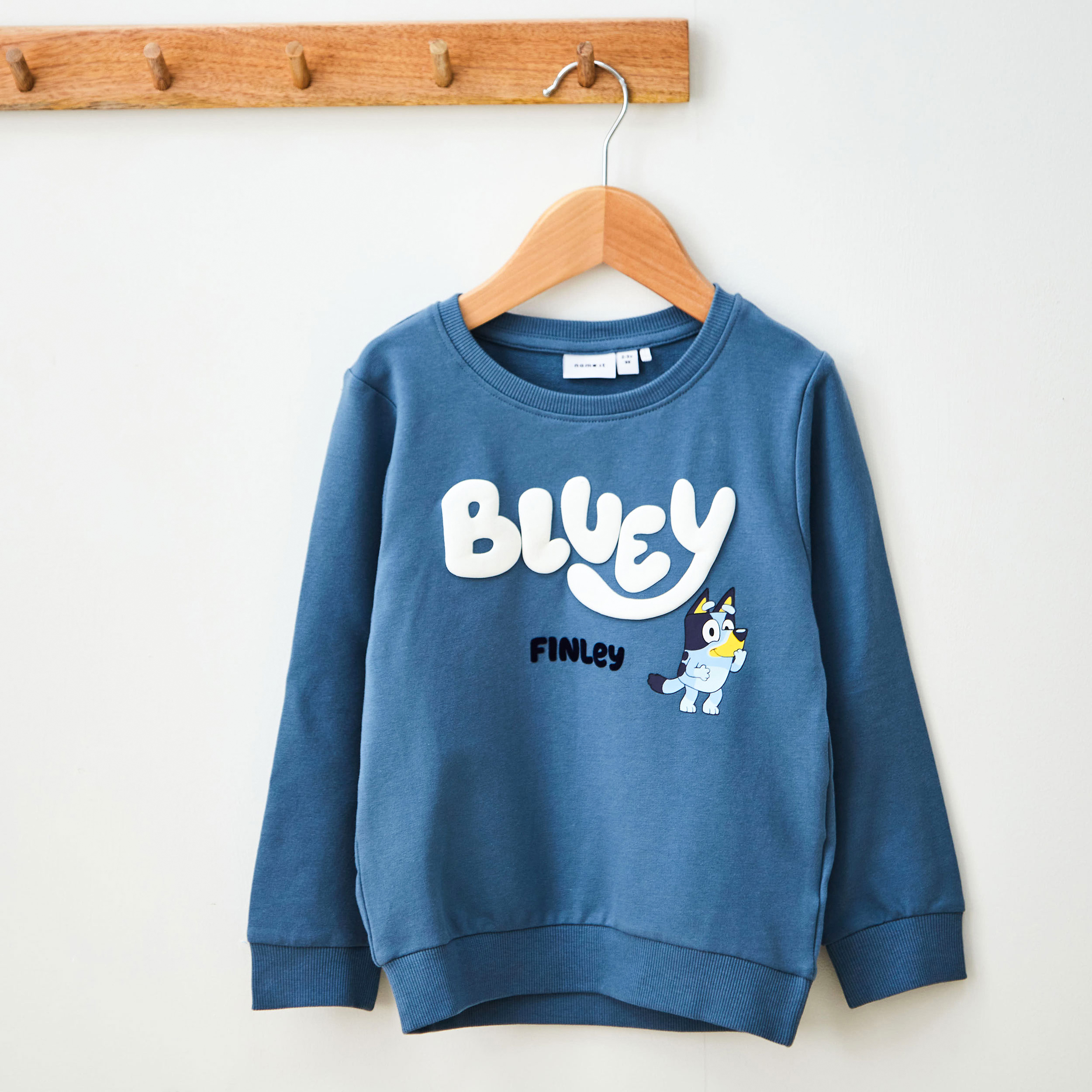 Personalised Bluey Provincial Blue Sweatshirt