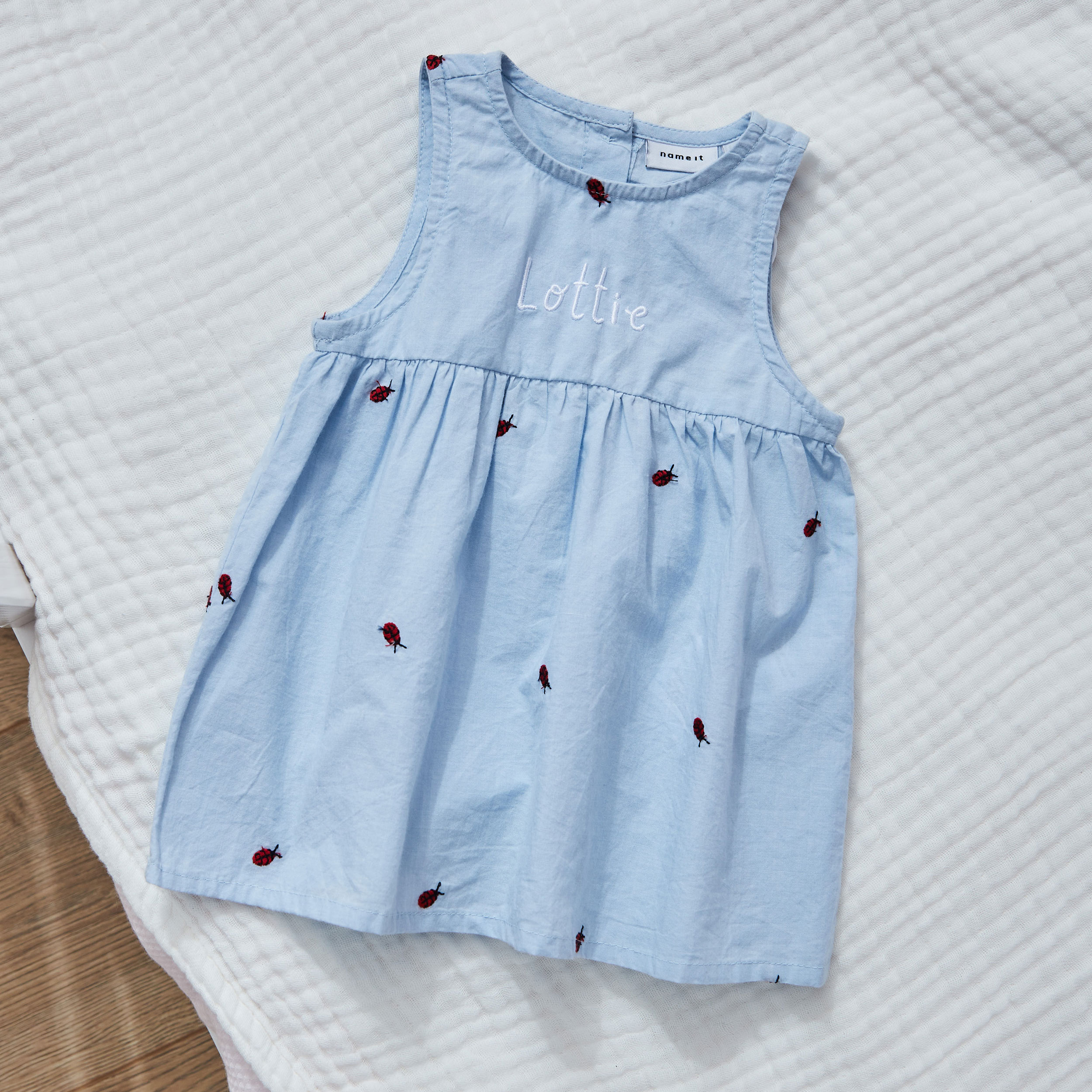 Personalised Blue Ladybug Dress