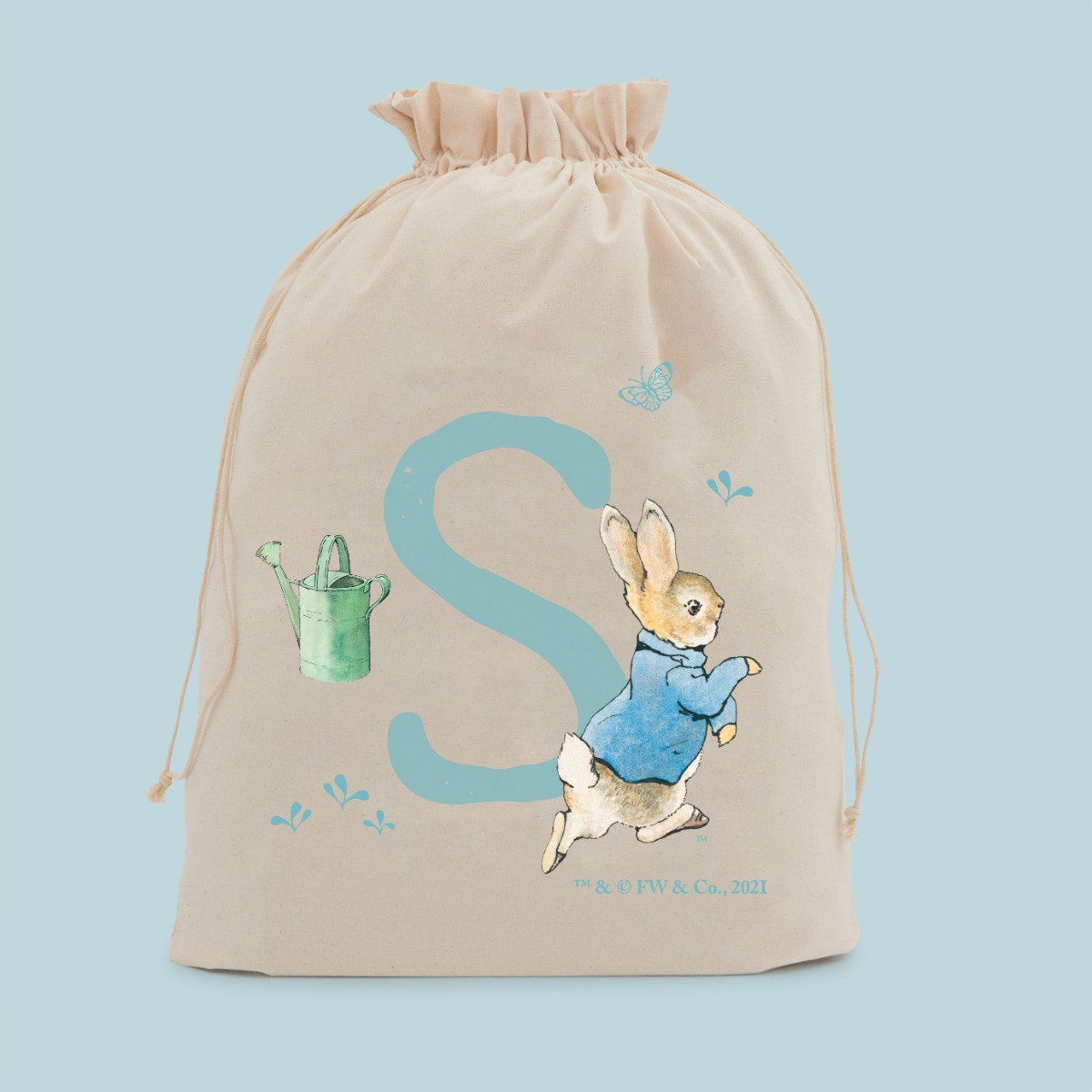 Personalised Peter Rabbit Letter is for Name Birthday Sack