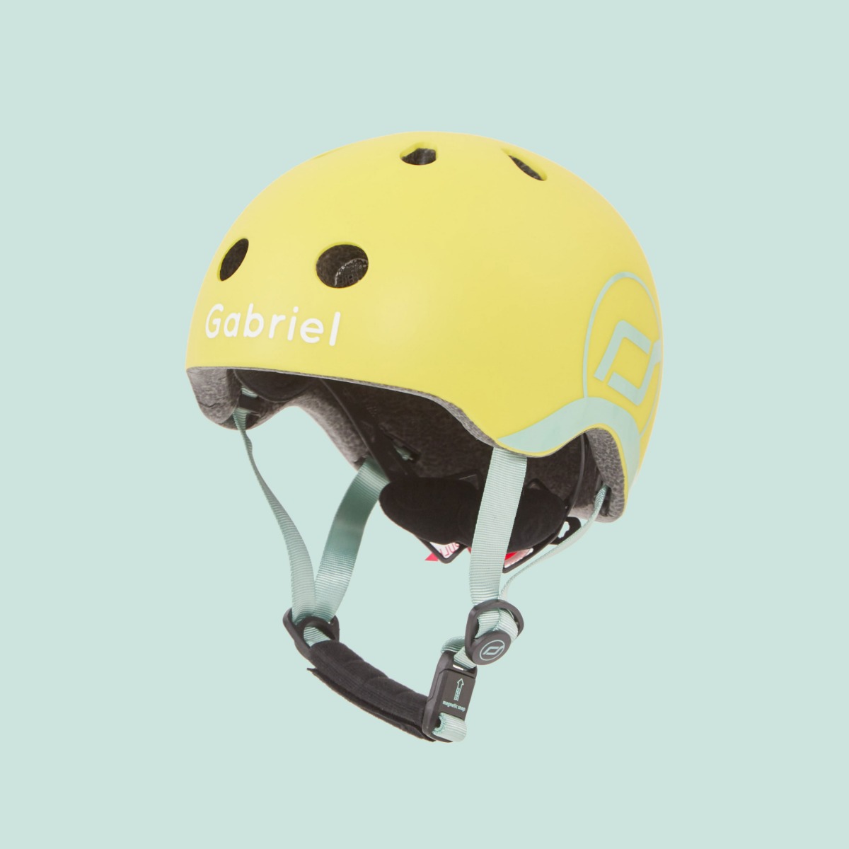 Image of Personalised Scoot and Ride Lemon Yellow Helmet XXS-S