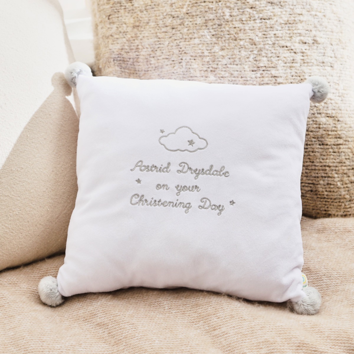 Image of Personalised ‘On Your Christening Day’ Cushion