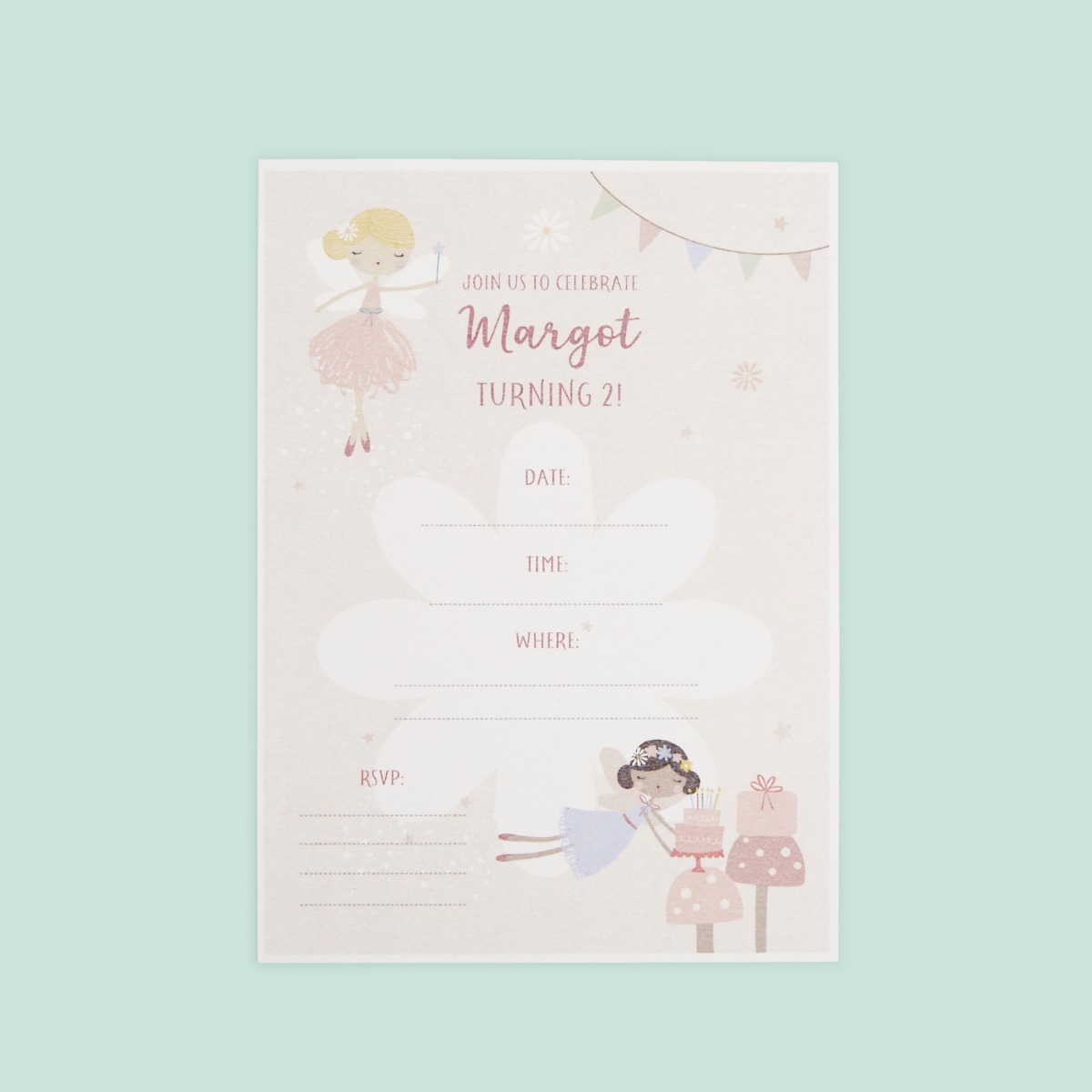 Personalised Fairy Party Invites