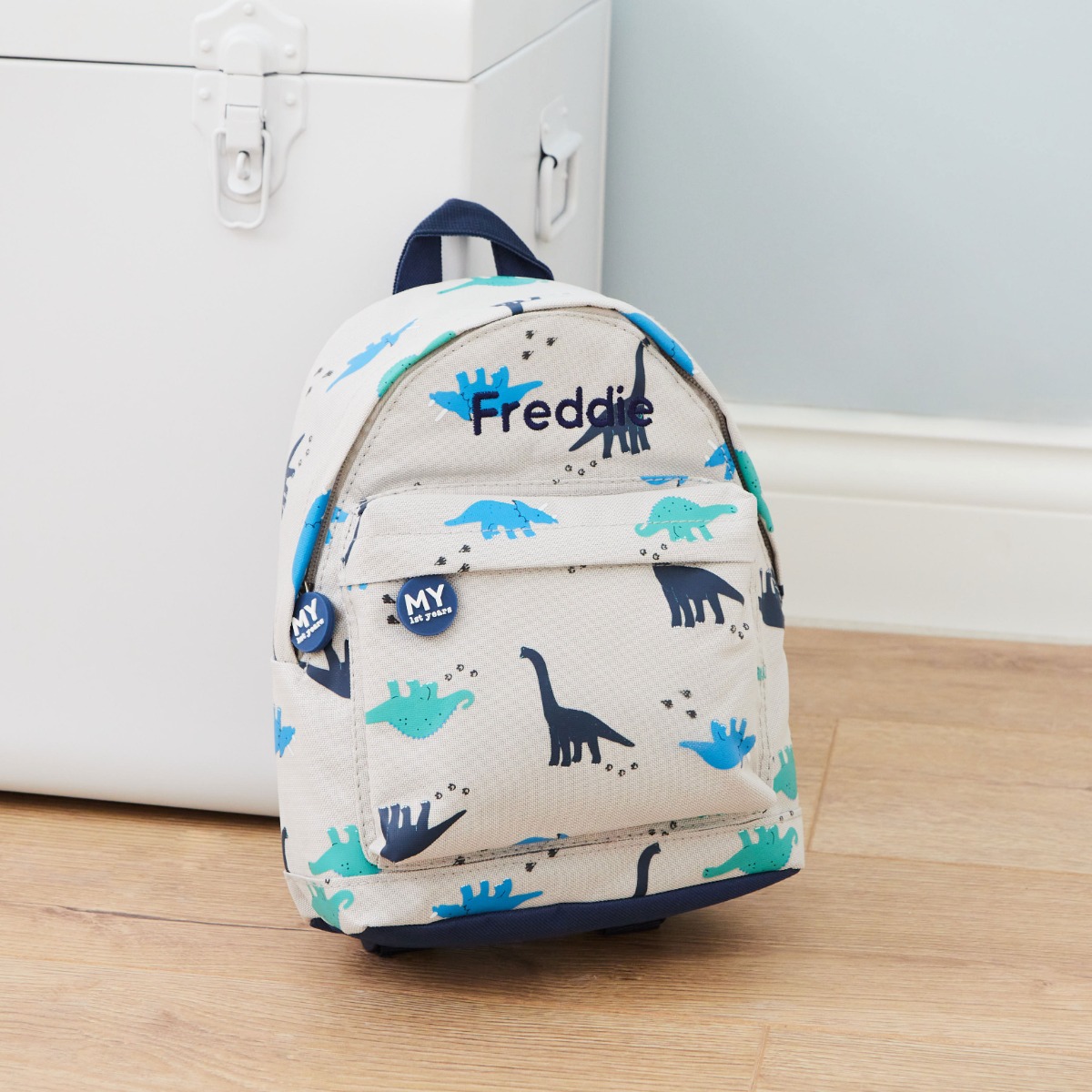Personalised Dinosaur Print Mini Backpack