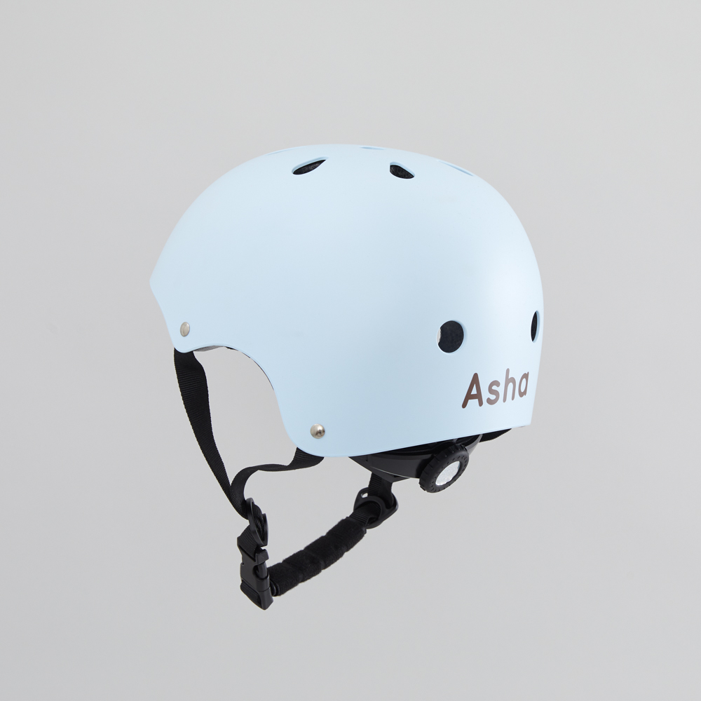 Personalised Banwood Classic Bicycle Helmet in Sky Blue
