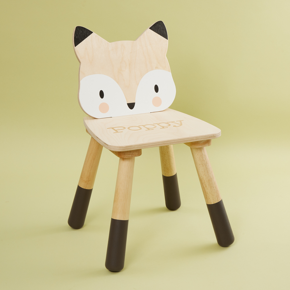Personalised Tenderleaf Fox Design Children's Chair