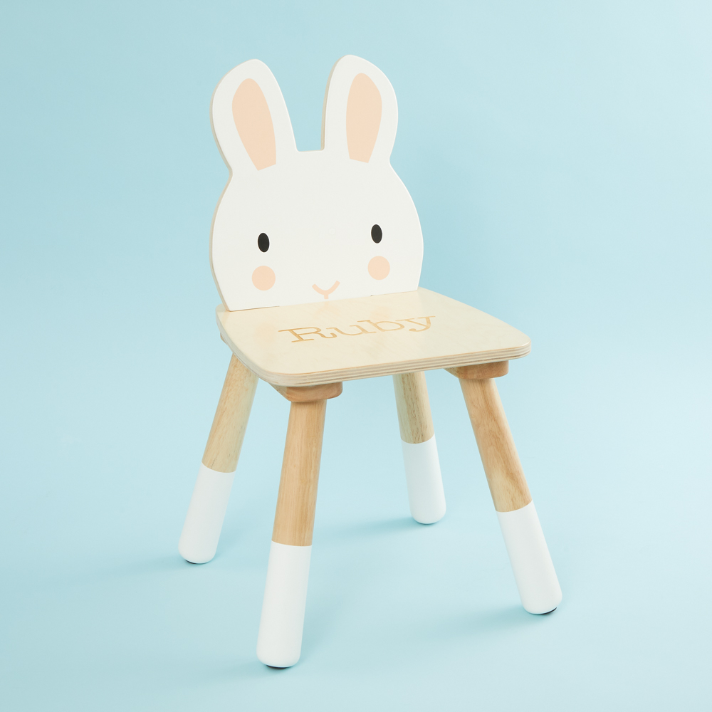 Personalised Tenderleaf Rabbit Design Children's Chair