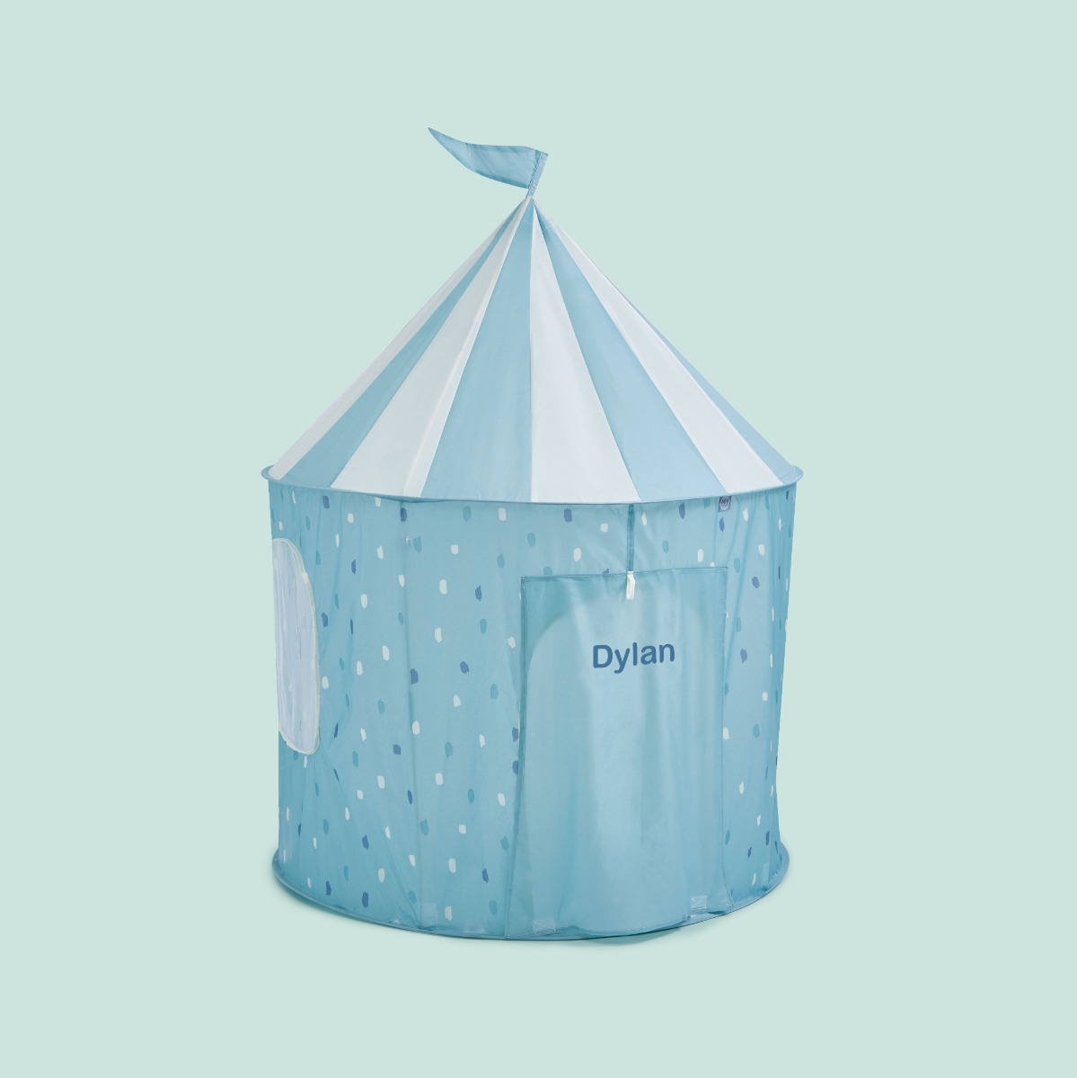 Personalised Blue Polka Dot Play Tent