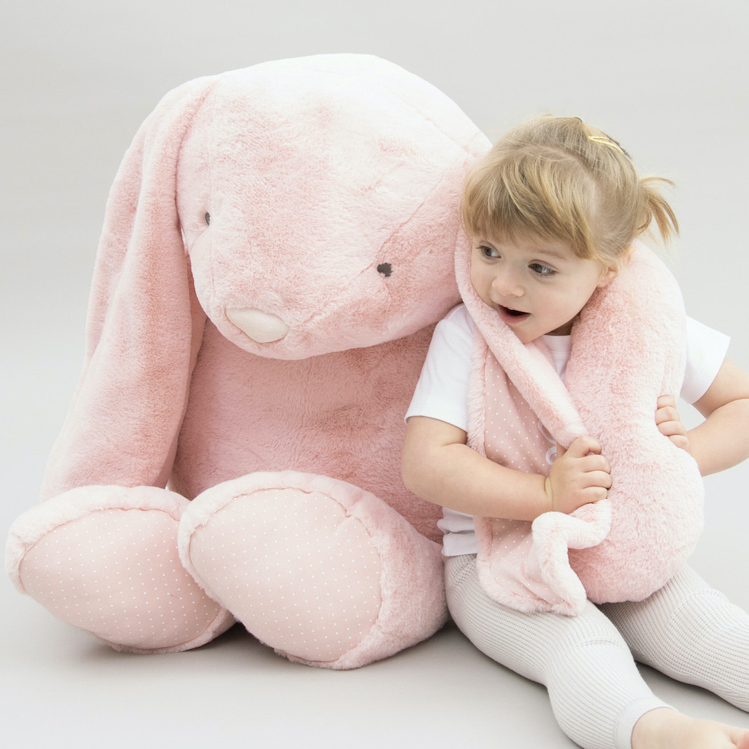 Image of Personalised Supersized Pink Bunny Soft Toy