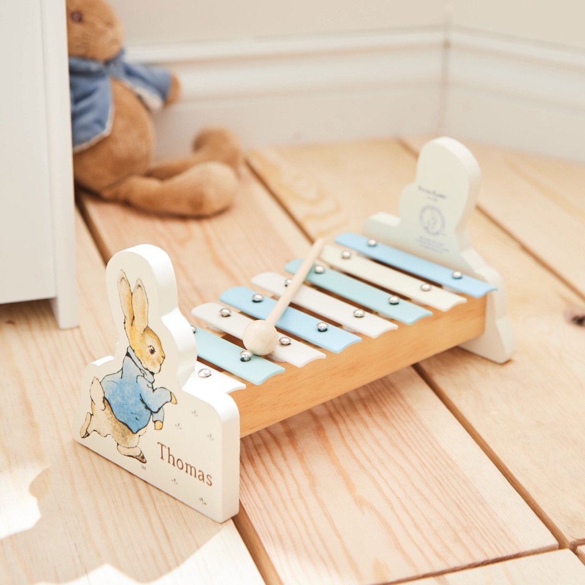Image of Personalised Peter Rabbit Wooden Xylophone