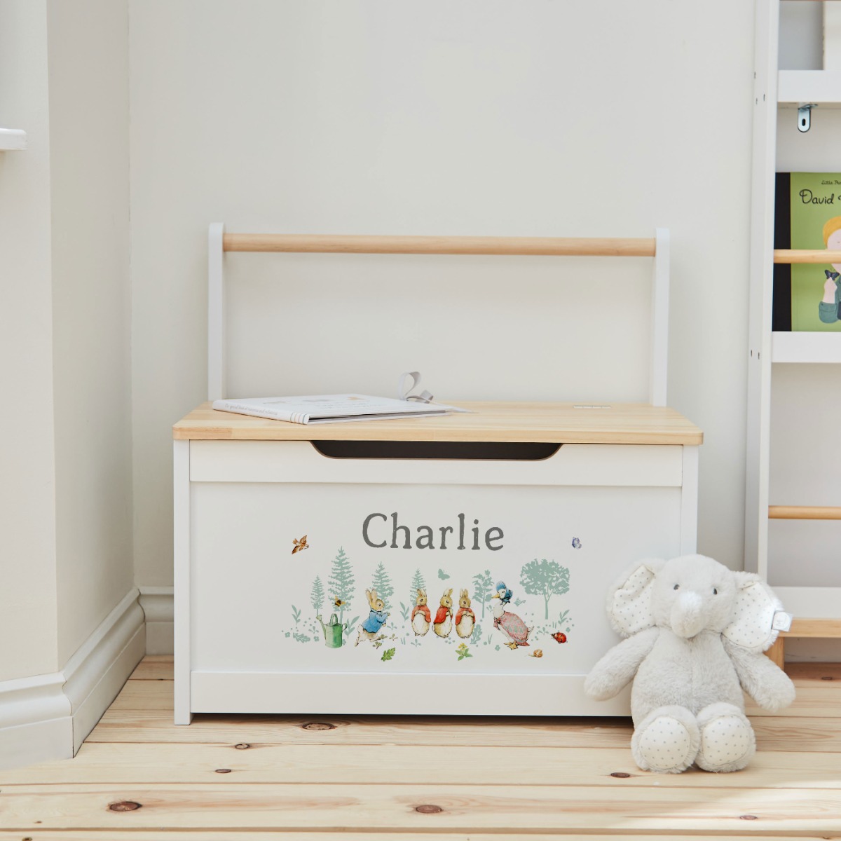Personalised Peter Rabbit Toy Bench