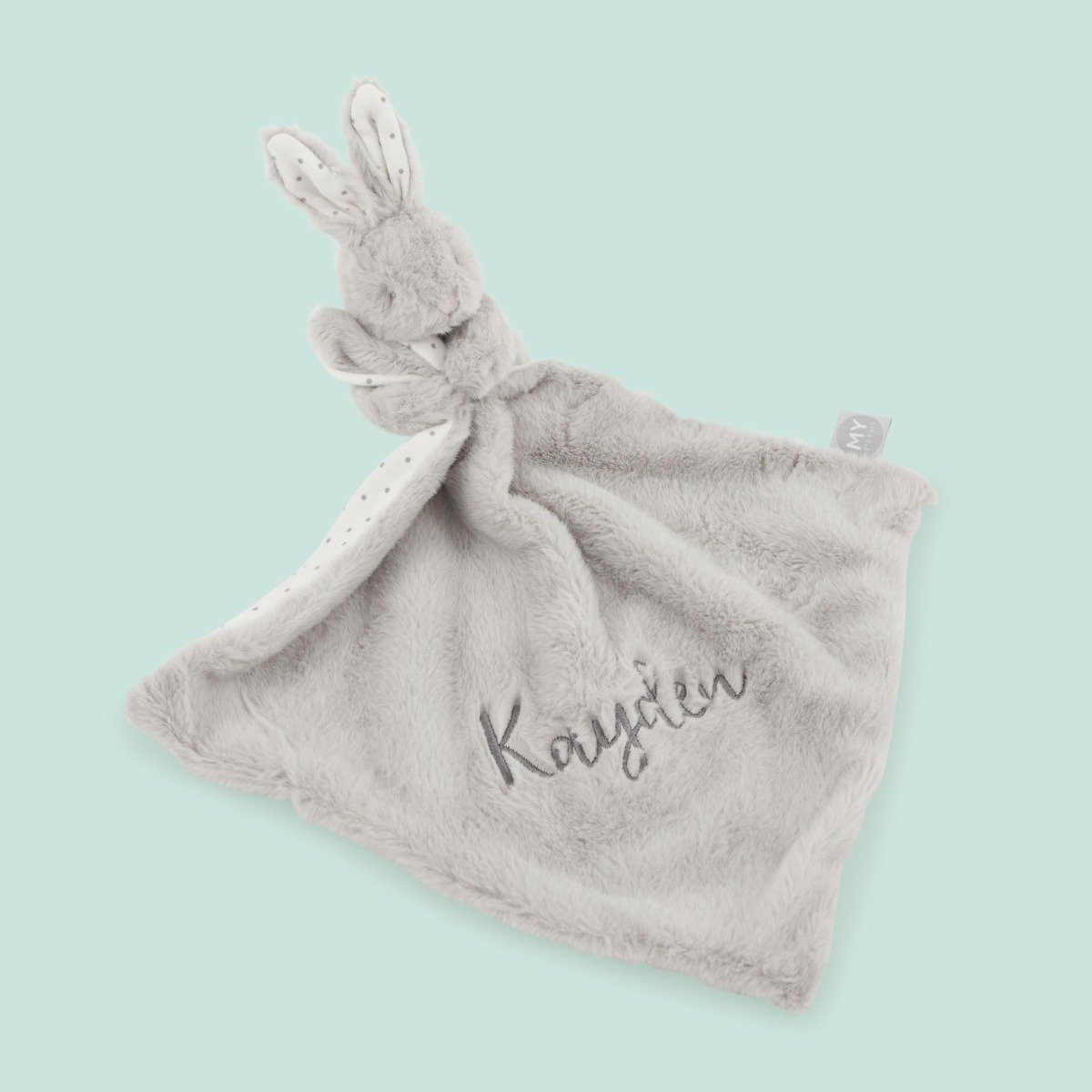 Personalised Light Grey Bunny Comforter