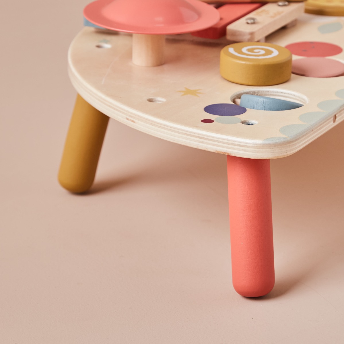 Just Bee Kids Colourful Wooden Music Table Toy
