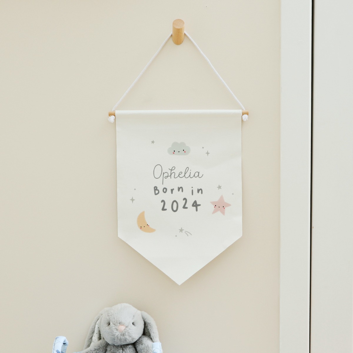 Personalised Born in 2024 Wall Hanging