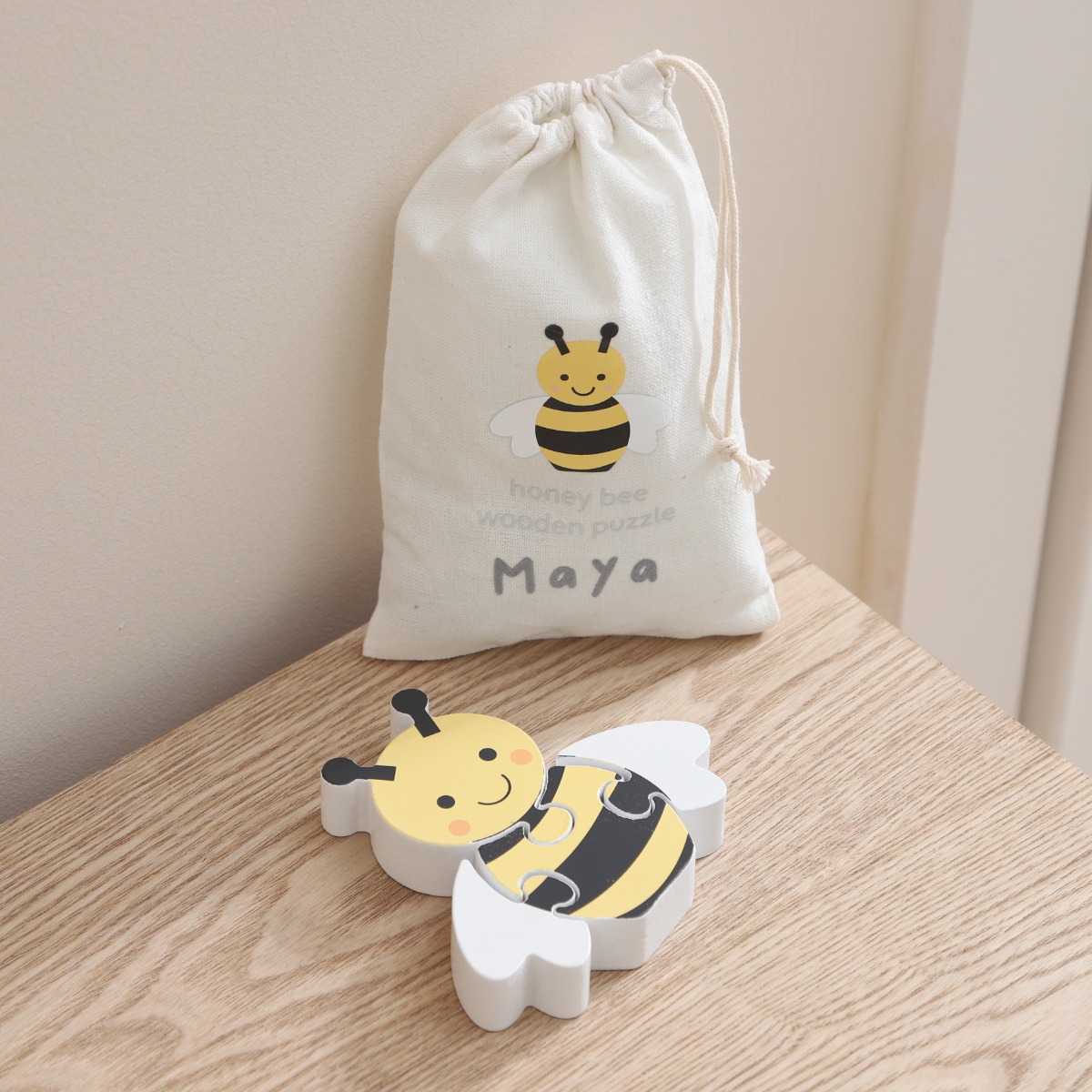 Personalised Bee Wooden Puzzle