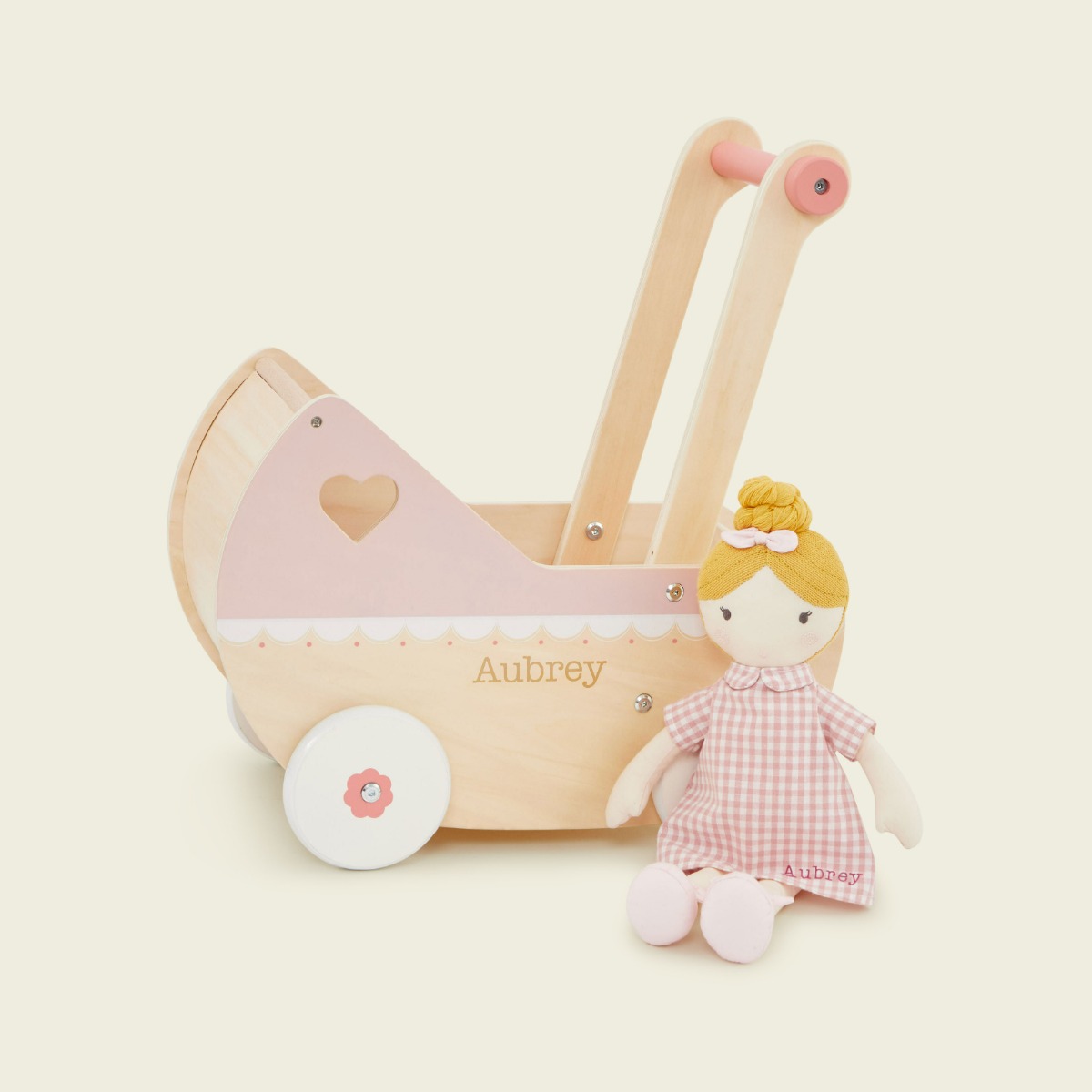 Personalised Pram and Doll Gift Set