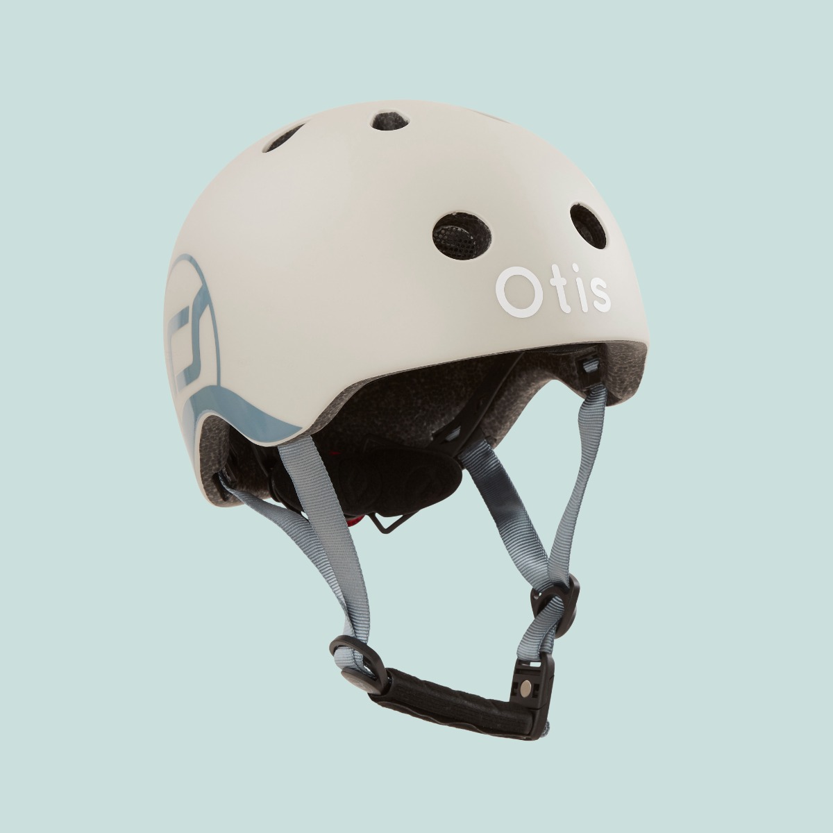 Personalised Scoot and Ride Grey Helmet S-M
