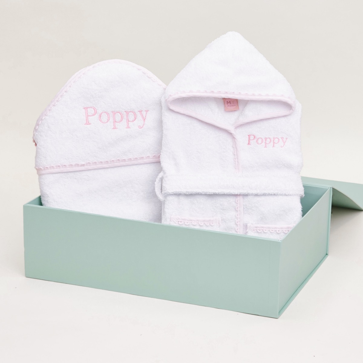 Personalised Pink Luxury Splash & Snuggle Gift Set CS