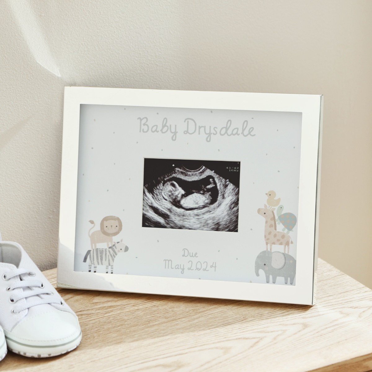 Image of Personalised Baby Surname Announcement Photo Frame