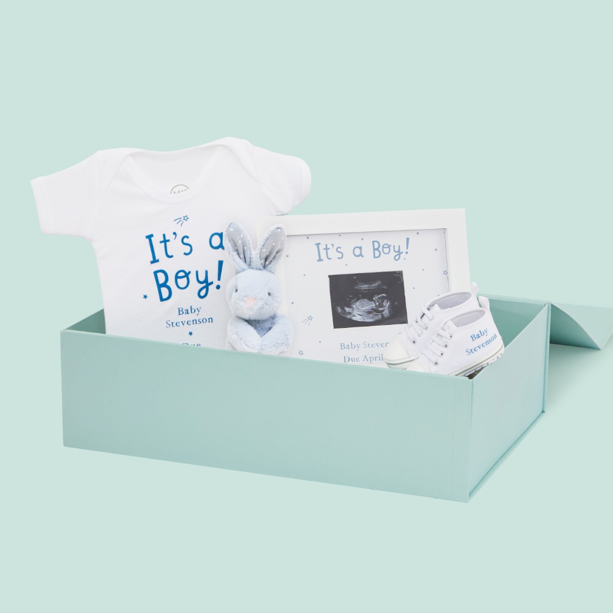 Personalised Gender Reveal It’s a Boy Gift Set