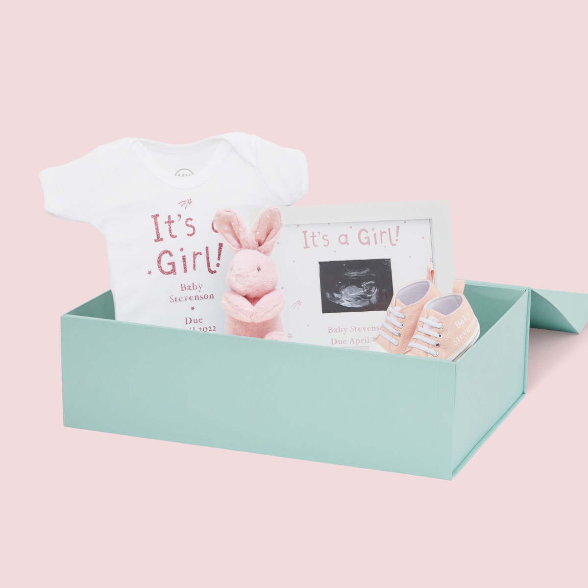 Personalised Gender Reveal It’s a Girl Gift Set