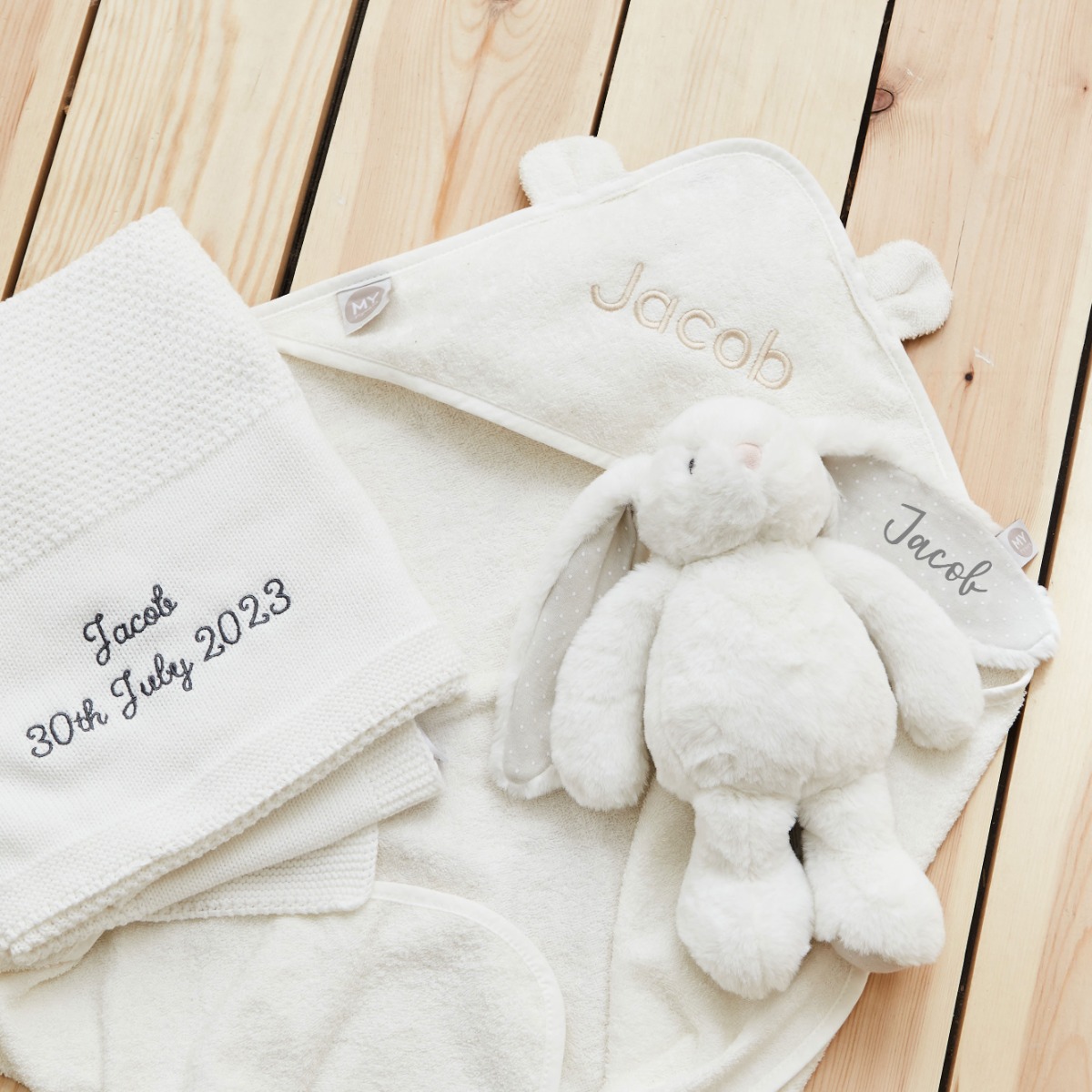Personalised New Baby Essentials Gift Set - Neutral