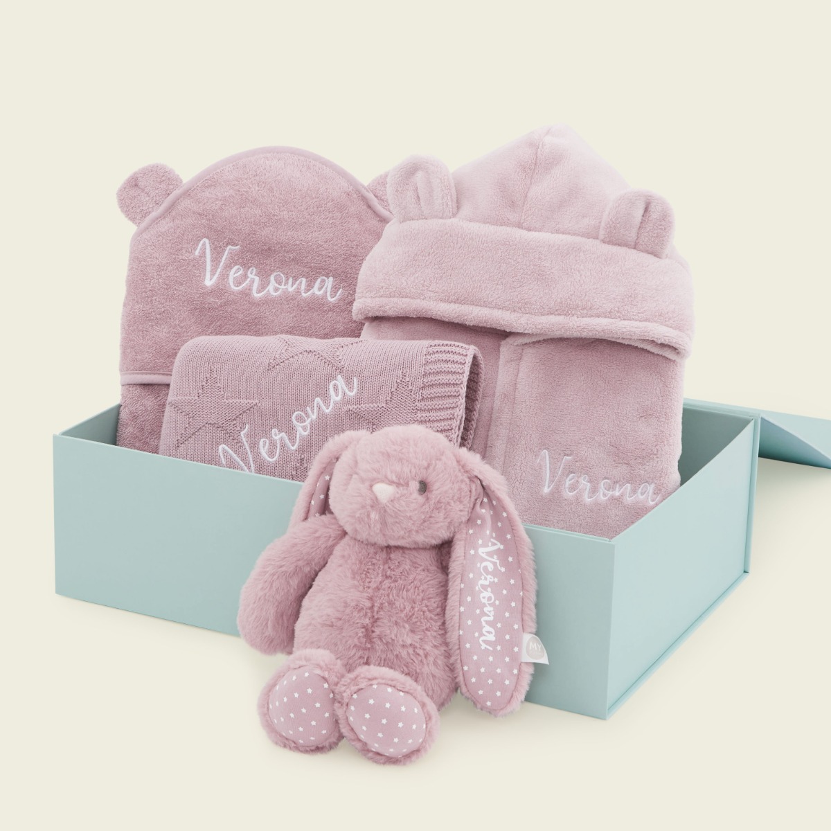 Personalised Mauve Pink Bedtime Essentials Gift Set