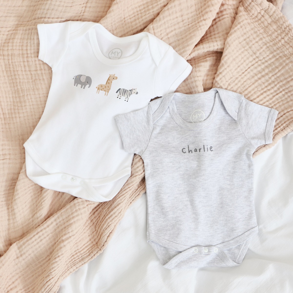 Personalised 2-Pack Welcome To The World Bodysuits