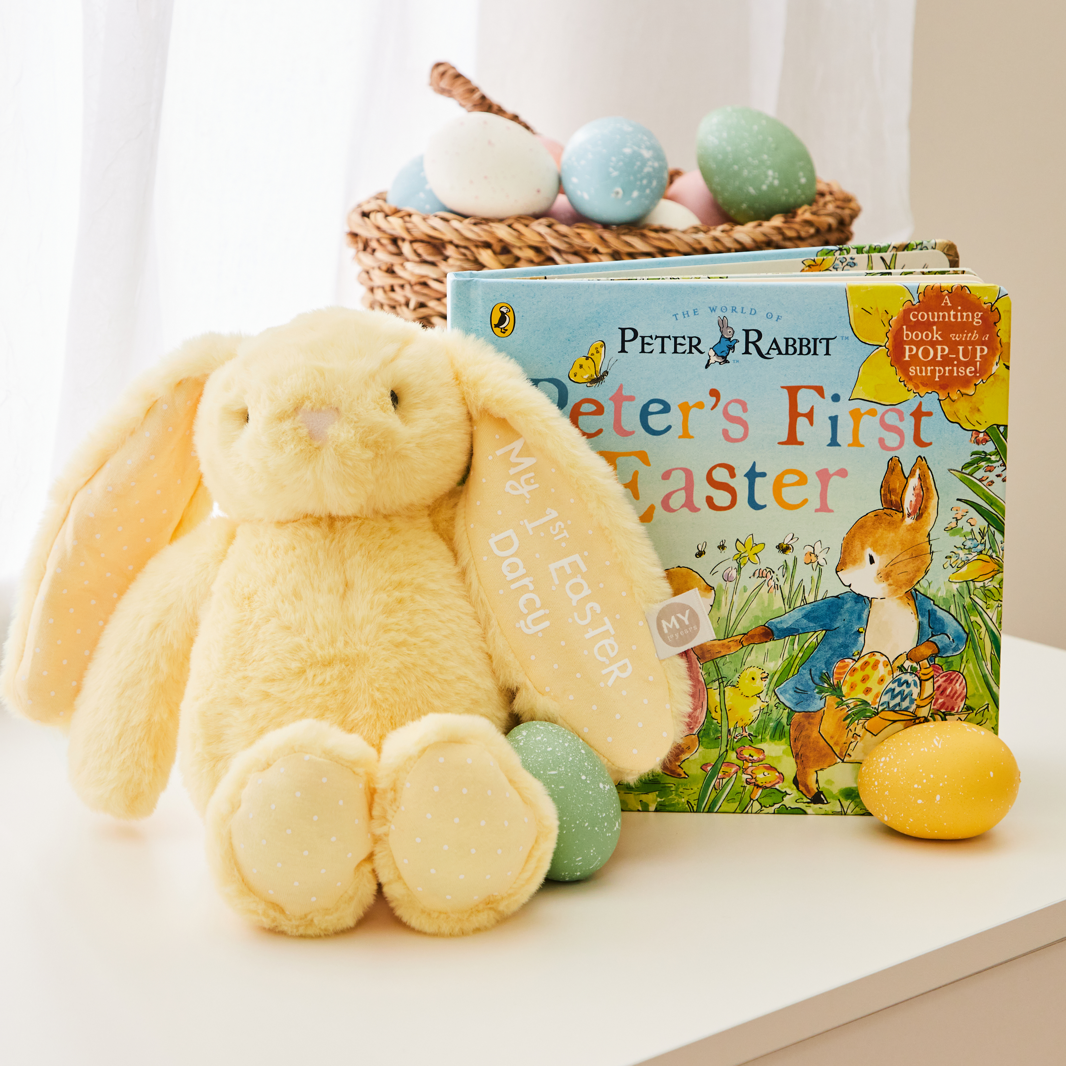 Personalised Peter Rabbit’s 1st Easter Read & Cuddle Gift Set