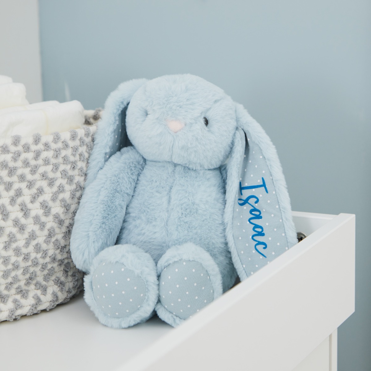 Image of Personalised Blue Bunny Soft Toy
