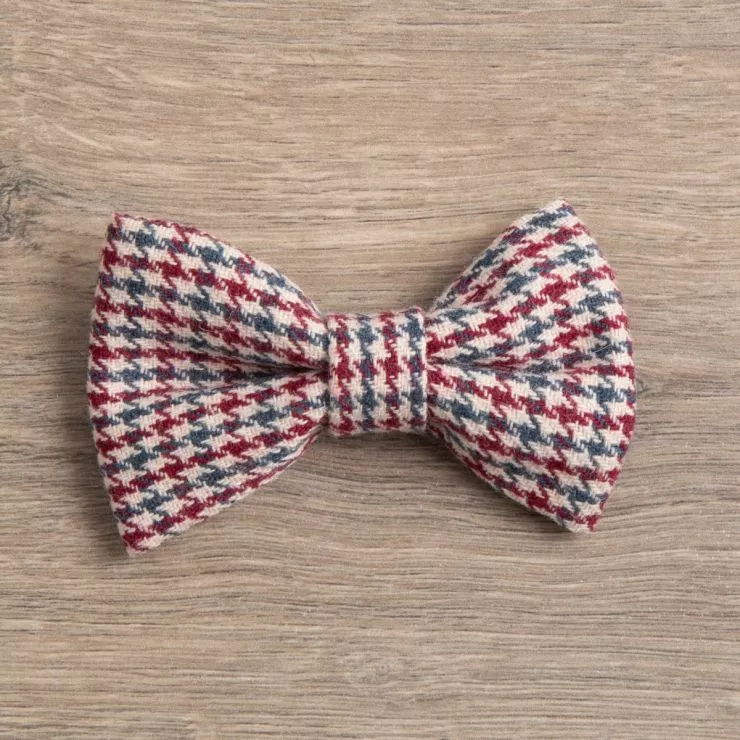 Personalised Dog Bow Tie - Red/Blue