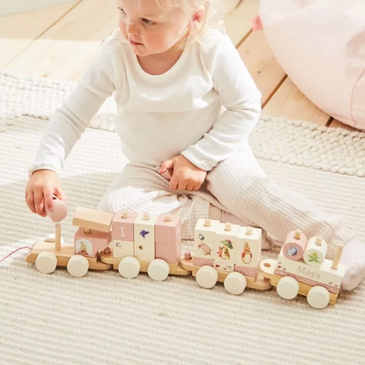 Personalised Flopsy Bunny Pull-Along Train