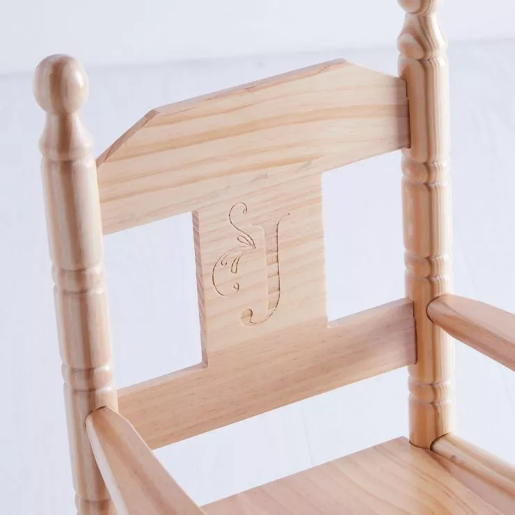 Personalised Traditional Wooden Rocking Chair
