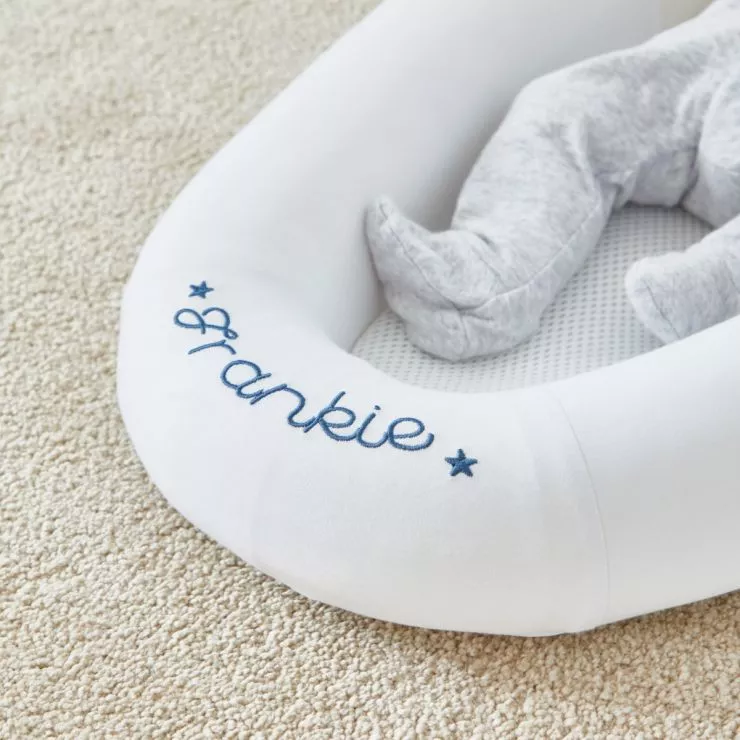 Personalised Purflo White Star Design Sleep Tight Baby Bed