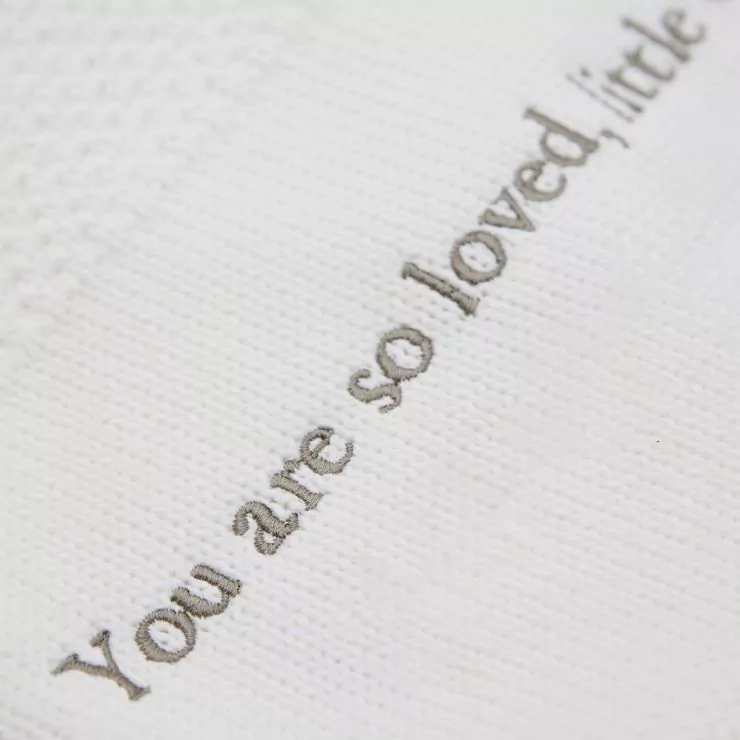 Personalised You are so Loved Ivory Shawl