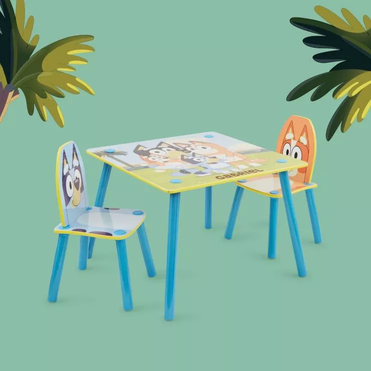Personalised Bluey Table and Chairs Set