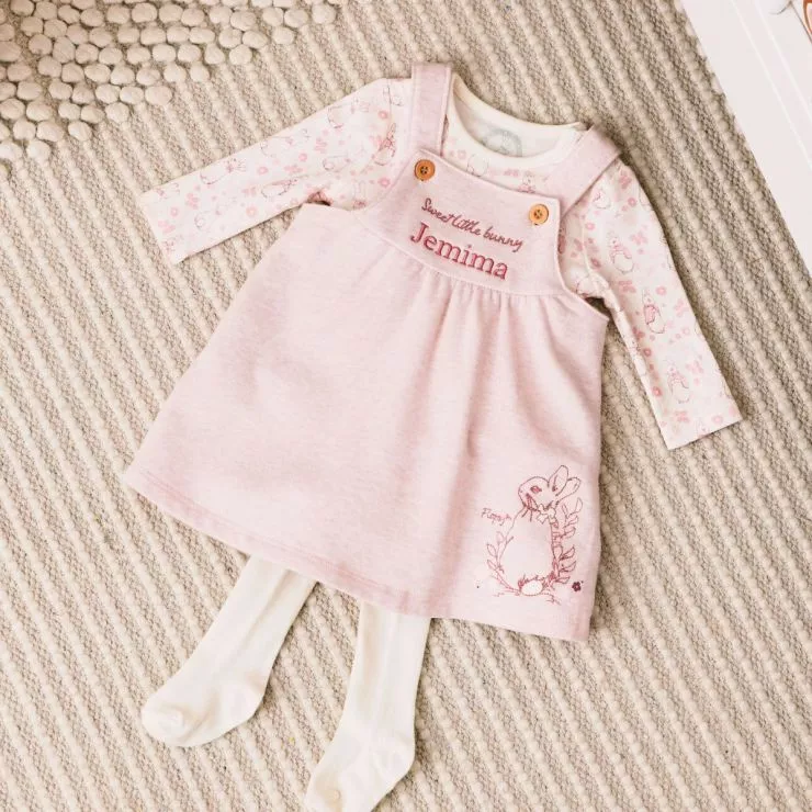 Personalised Flopsy Bunny Baby Outfit Set