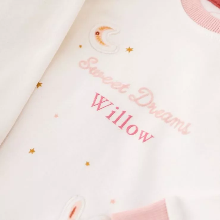 Personalised Pink Sweet Dreams Jersey Pyjamas