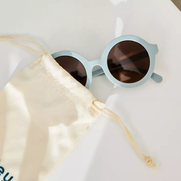 Personalised Pale Blue Babiators Sunglasses with Bag