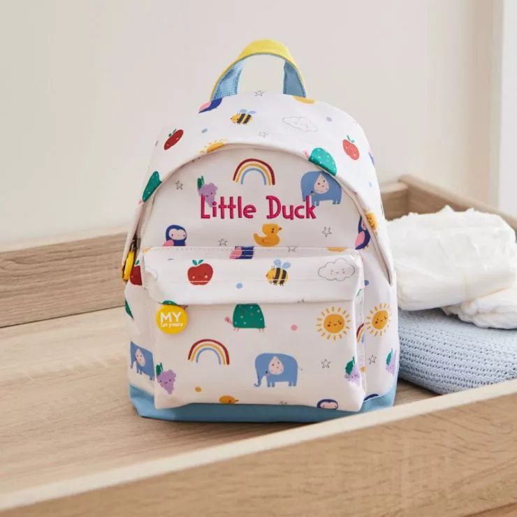 Personalised Colourful Print Classic Mini Backpack