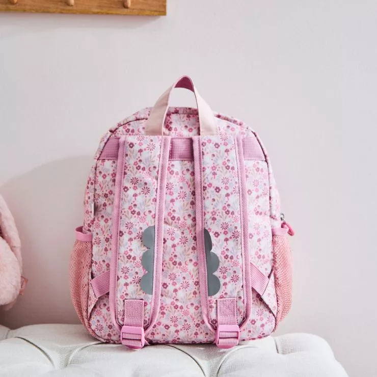 Personalised Pink Bunny Medium Backpack
