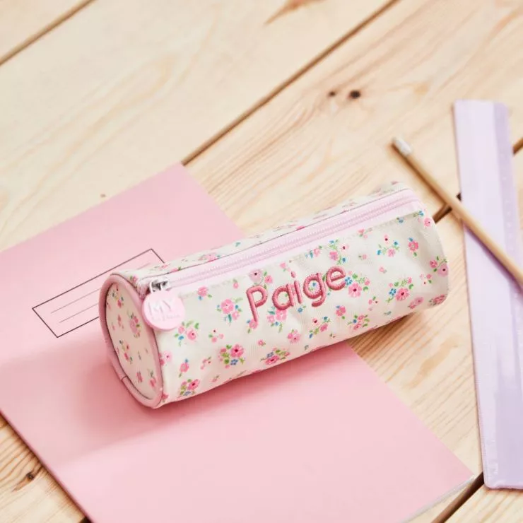 Personalised Ditsy Print Pencil Case