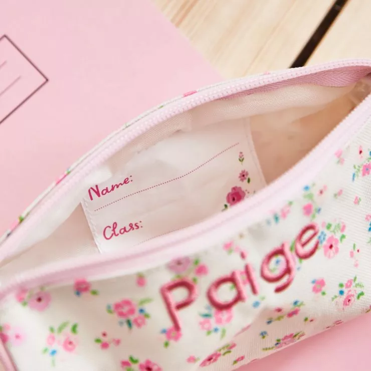 Personalised Ditsy Print Pencil Case