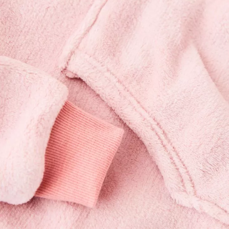 Personalised Pink Fleece Oversized Hoodie
