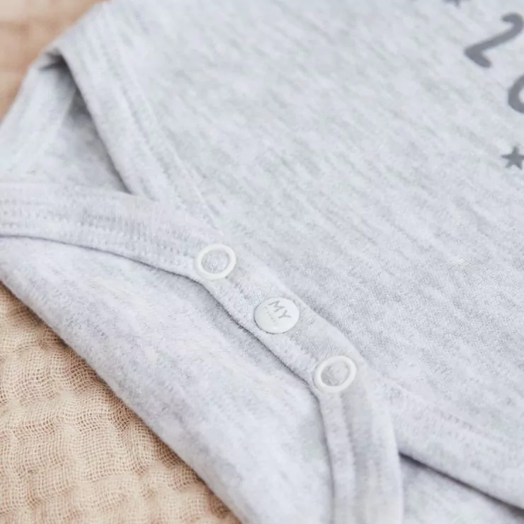 Personalised Grey Our 1st Father’s Day Bodysuit 
