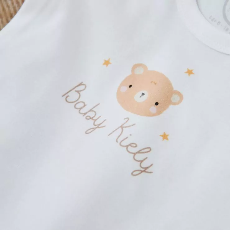 Personalised Baby Shower White Bodysuit 