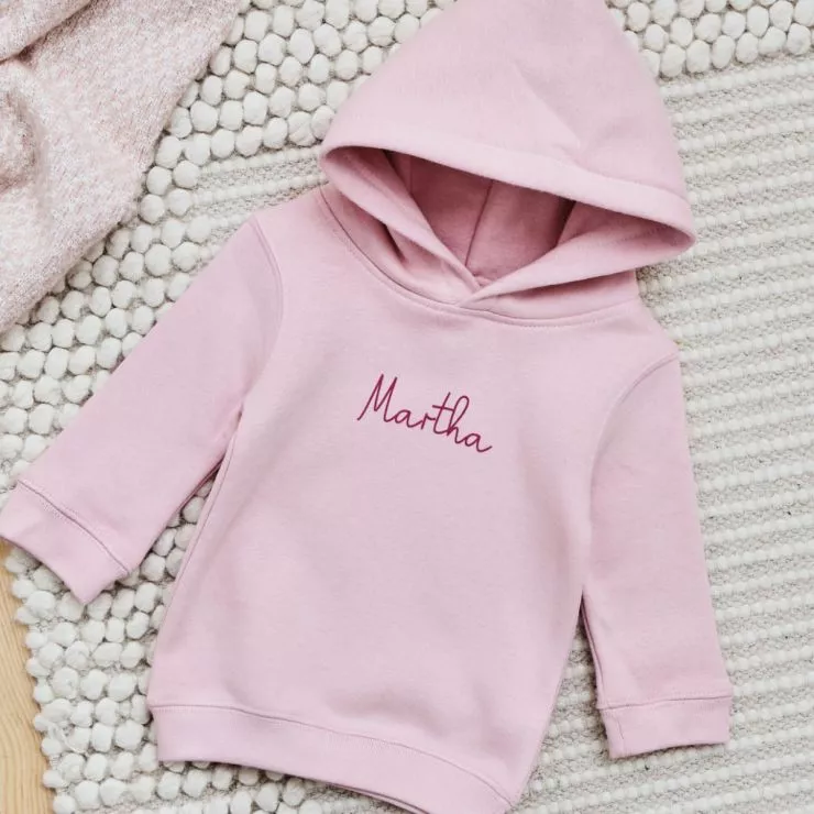 Personalised Pink Bunny Hoodie