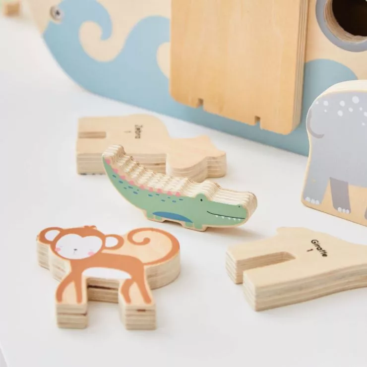 Personalised Wooden Animal Ark Play Set