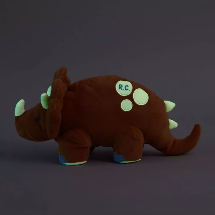 Personalised Glow In The Dark Dinosaur Soft Toy