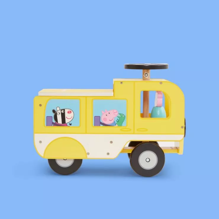 Personalised Peppa Pig Wooden Ride On Camper Van